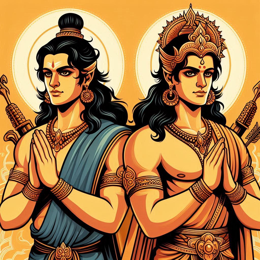 Bharata and Shatrughna