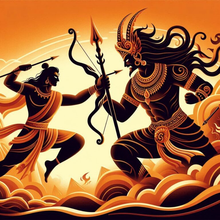 Rama and Ravana: The Epic Duel for Dharma and Destiny