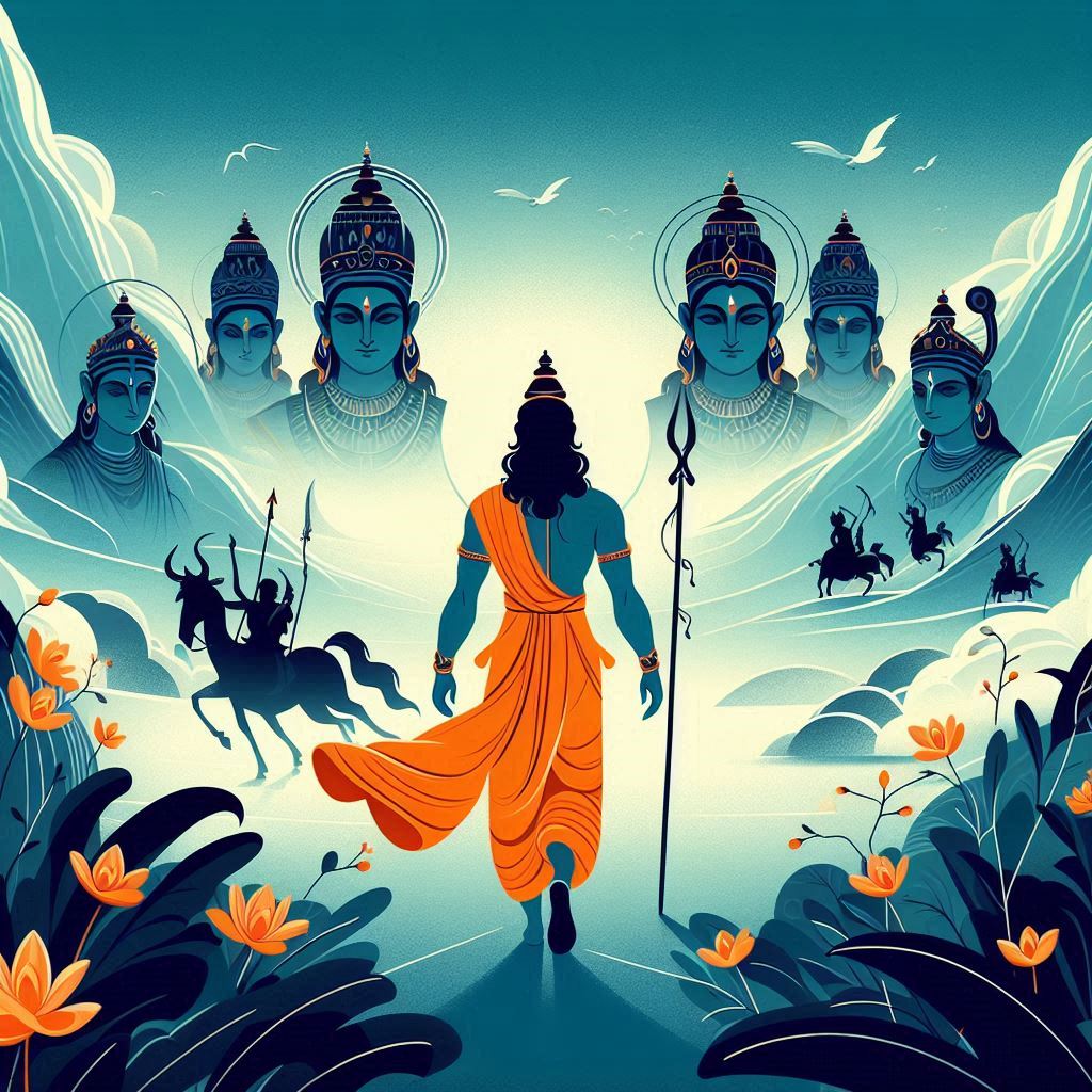 Rama's Divine Journey: Ascending Back to His Heavenly Realm