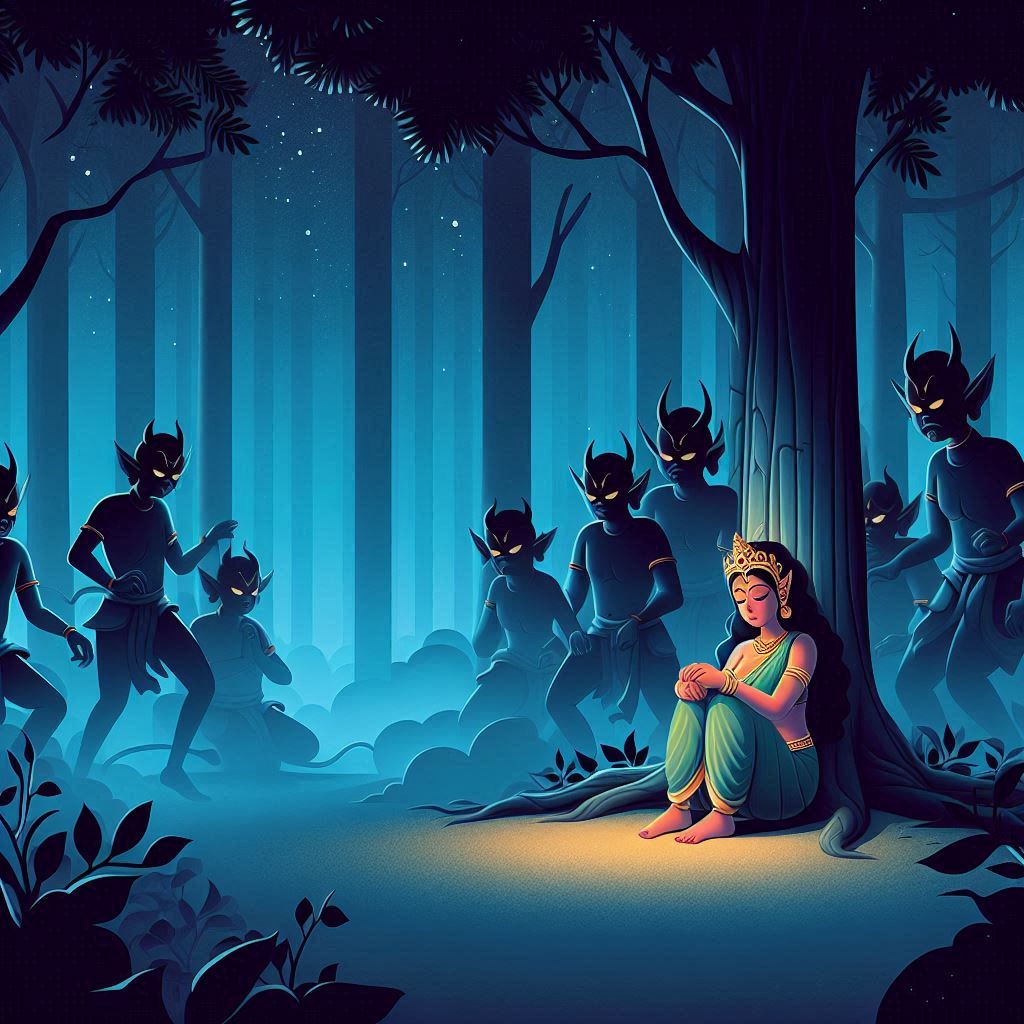 Sita's Struggles and Life in Ravana's Lanka Palace