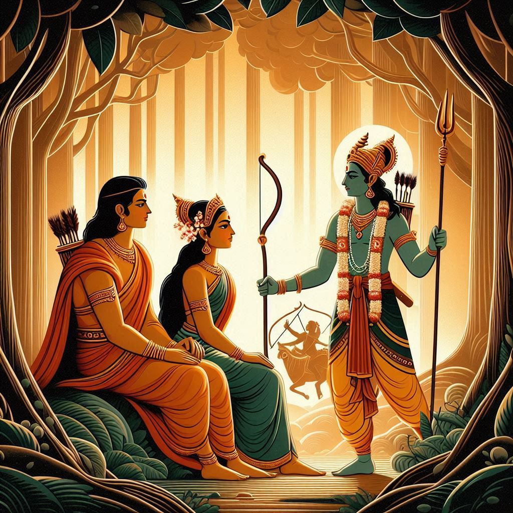 Ram, Sita, and Lakshman's Journey: Settling into the Forest